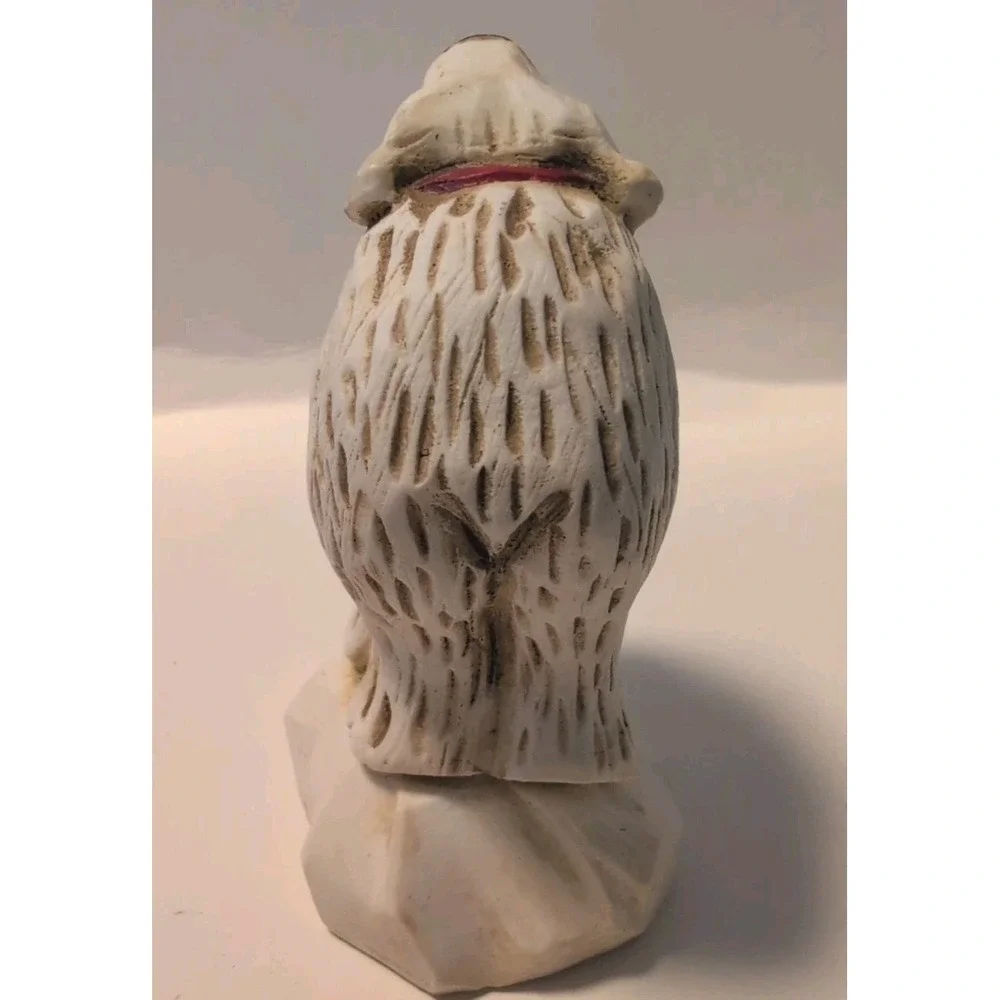 1995 Polar Bear Figure By David Frykman Christmas Holiday Red Bow Folk Art‎